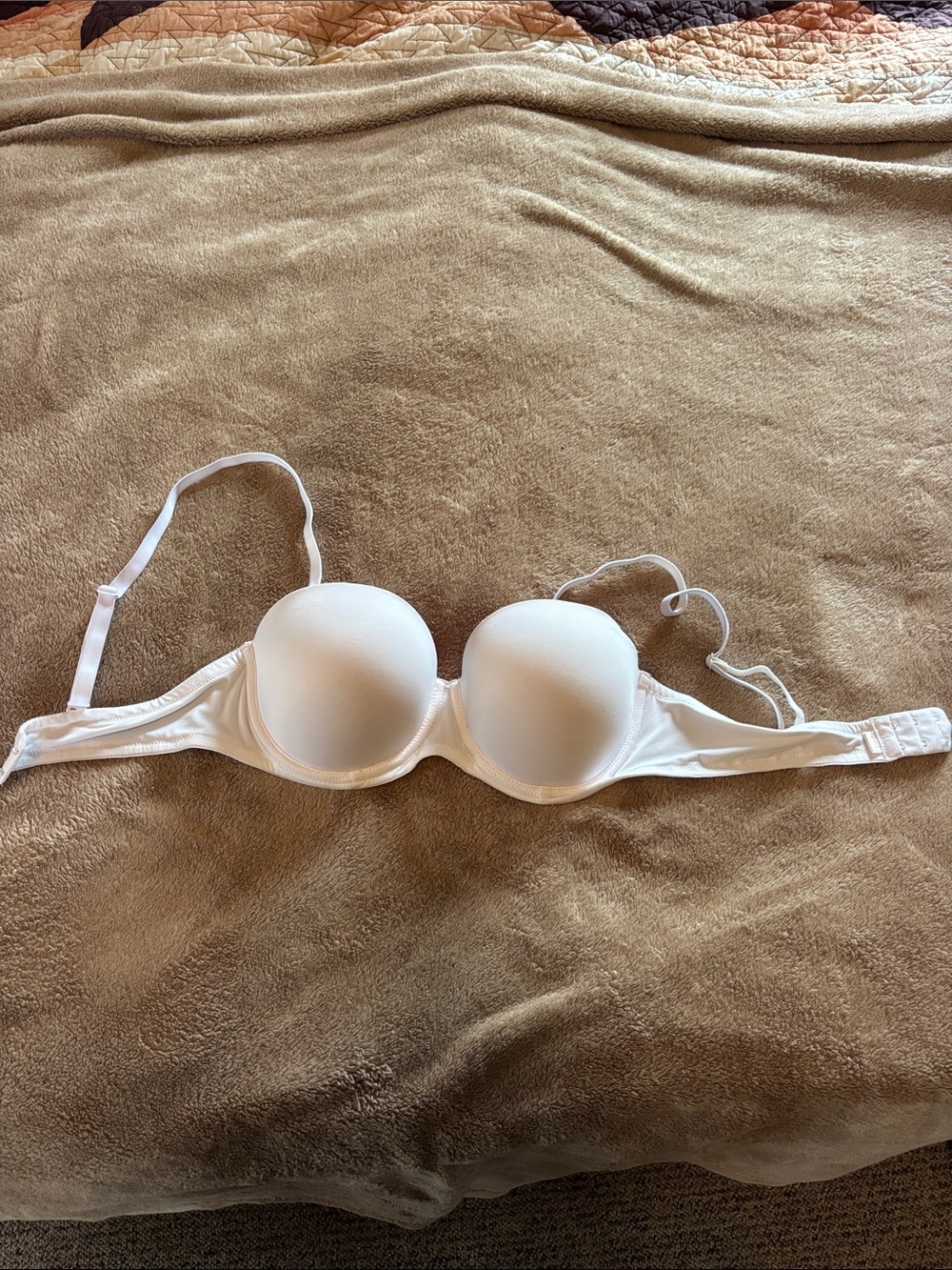 PINK Victoria's Secret White Strapless Convertible Push-Up Bra